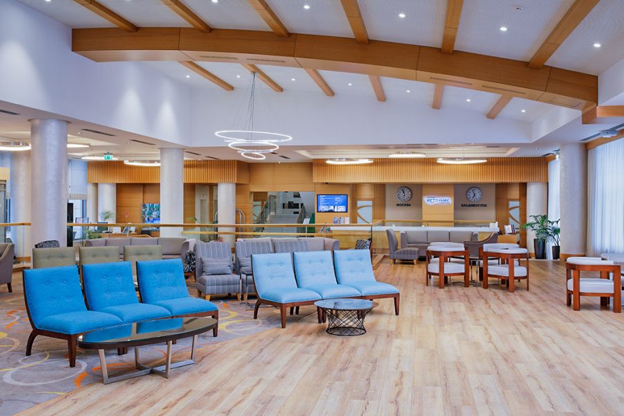 Холл Лобби бара в санатории Источник Ессентуки - фотография