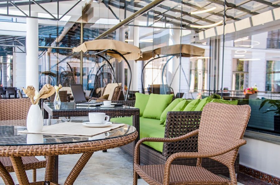 Зона отдыха в санатории Источник Ессентуки - фотография