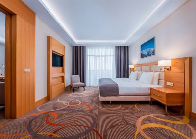 Спальная комната в номере Люкс в санатории Источник Ессентуки - фотография