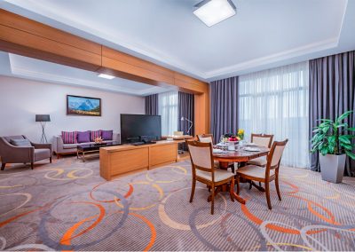 Гостиная в номере «Апартамент» в санатории Источник Ессентуки - фотография