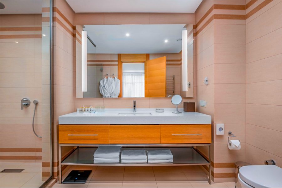 Ванная комната в номере Люкс в санатории Источник Ессентуки - фотография