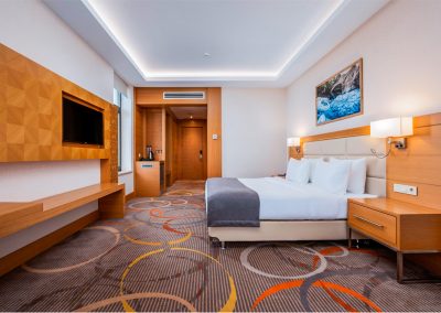 Спальная комната в номере «Стандарт» в санатории Источник Ессентуки - фотография