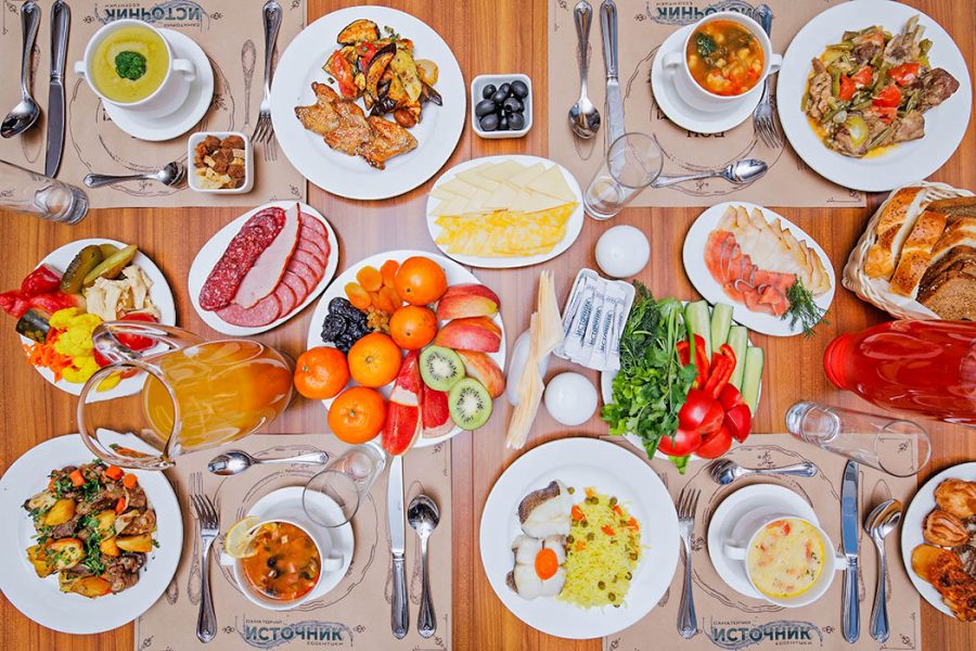 Блюда в санатории Источник Ессентуки - фотография