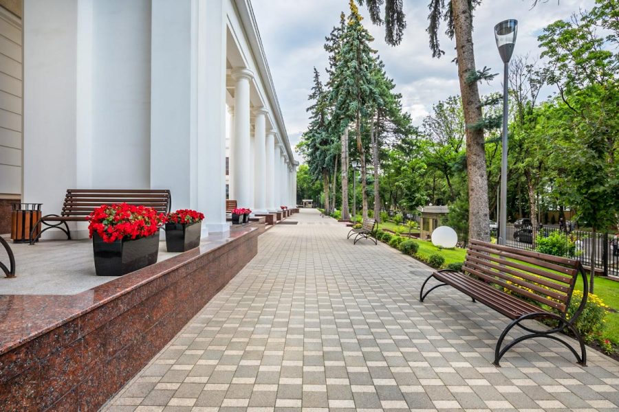 Аллея санатория Источник Ессентуки - фотография